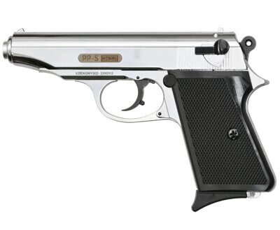 Сигнальный пистолет PP-S KURS (Walther PP) кал. 5,5 мм под 10ТК, хром (PP-S/3)