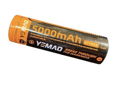 Аккумулятор YEMAO 21700 A 5000 mAh