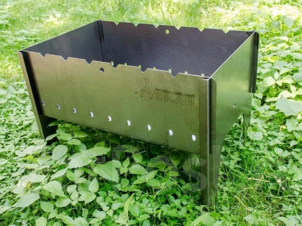 Мангал разборный ТОНАР (47х29х37см, сталь 1,5 мм) T-M06-1.5-K картон 2