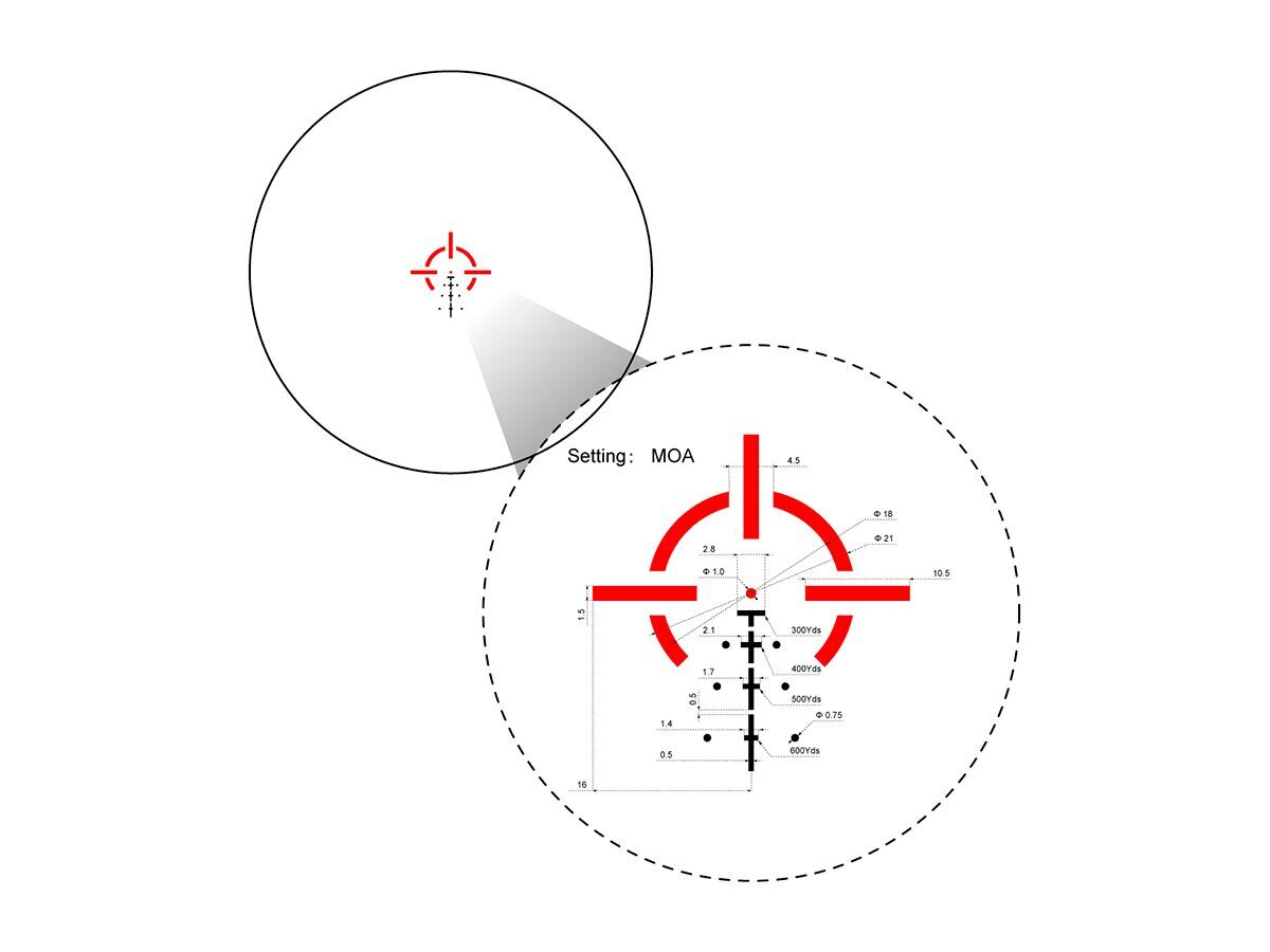 Прицел призматический Vector Optics Paragon 4x24, VEPS-MBR 10,