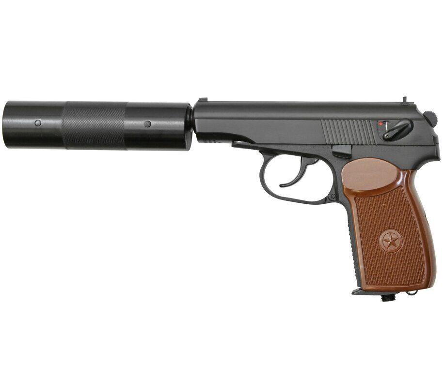 Пневматический пистолет Baikal МР-654К-22 (ПМ, с глушителем) 84187