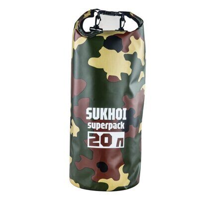 Гермосумка Sukhoi Superpack 20 литров (камуфляж, плотность 630г/м2)