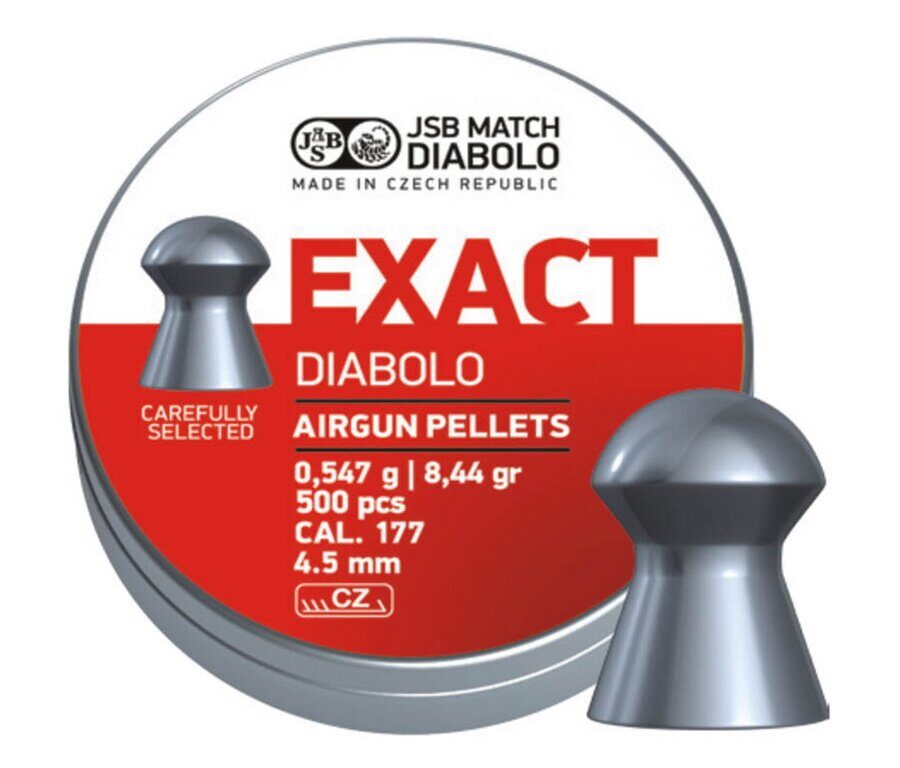 Пули для пневматики JSB Exact Diabolo 4,5 мм, 0,547 г (500 штук)