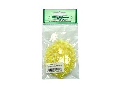 Блестящий ворсистый материал для вязания мушек CACTUS CHENILLE # Medium Yellow (FB-300211)