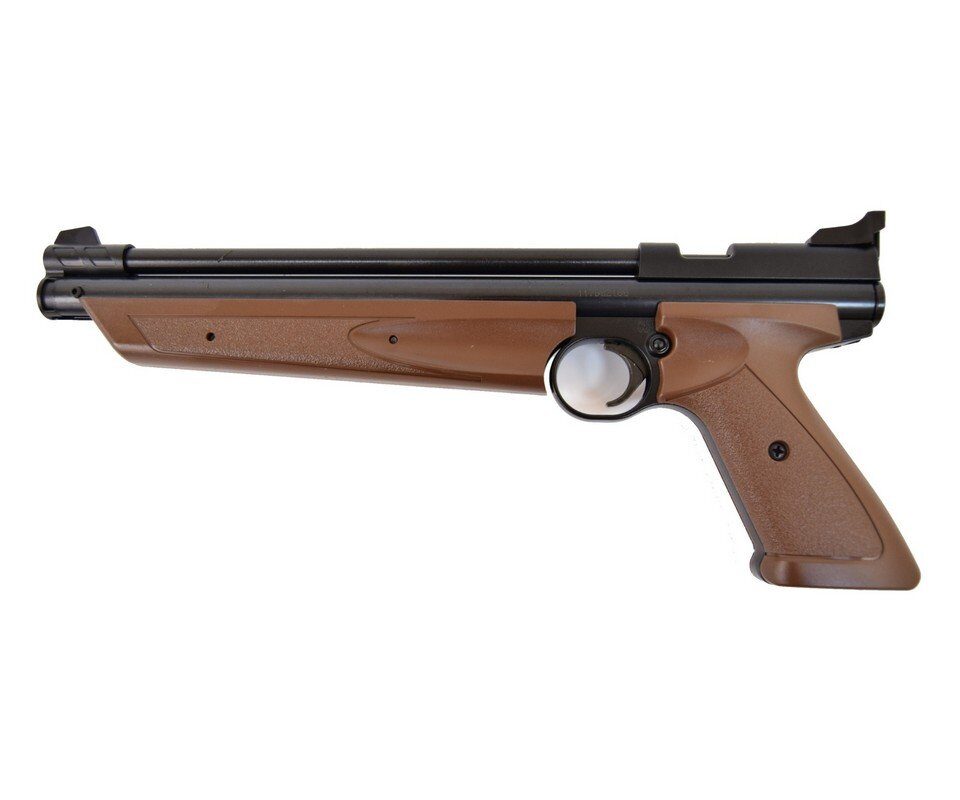 Пистолет пневматический Crosman P1377BR American Classic Brown (коричневый, накачка)